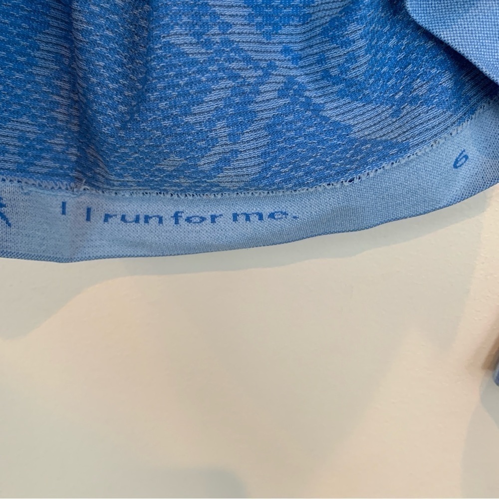 Lululemon Run Swiftly Blue Patterned Long Sleeve … - image 4